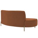 Ver imagem 7 de Sofá Orgânico 02 Lugares 150cm Argos Pés Ouro Fosco Linho Terracota - Nexta Casa