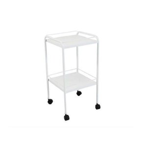 Mesa Auxiliar 40 X 40 X 80 Pintura Epóxi com Rodizios