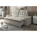 Ver imagem 3 de Sofá 2 Lugares Retrátil e Reclinável Martins M-118 Veludo Creme