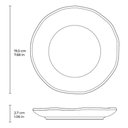 Ver imagem 3 de Jogo 6 Pratos de Sobremesa 19,5cm Orgânico Azul Oceano Bolo Torta Porto Brasil Mesa Posta