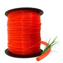 Ver imagem 1 de Rolo Fio Nylon Redondo para Roçadeira 2,7mm 2kg 307m Laranja