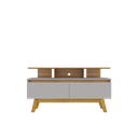 Ver imagem 6 de Rack para TV até 50 Polegadas 2 Portas 2 Prateleiras Pés em Madeira Maciça Rubi