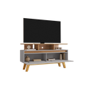 Ver mais imagens de Rack para TV até 50 Polegadas 2 Portas 2 Prateleiras Pés em Madeira Maciça Rubi