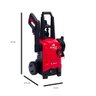 Lavadora De Alta Pressão Elétrica Residencial 127 V Portátil Motor Universal Branco Cor Vermelho - 3