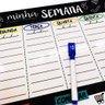 Quadro Planejamento Semanal Magnetico Lousa Planner Mensal Anotações Tarefas Escritorio em Metal - 7