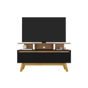 Ver imagem 2 de Rack para TV até 50 Polegadas 2 Portas 2 Prateleiras Pés em Madeira Maciça Rubi