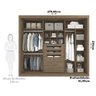 Guarda-Roupa Casal 3 Portas MDF Aracruz Espresso Móveis - 4