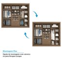 Ver imagem 5 de Guarda-Roupa Casal 3 Portas MDF Aracruz Espresso Móveis