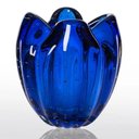 Ver imagem 1 de Cachepot Decoração Cristal Murano Charming Cor Azul Safira