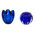 Ver imagem 4 de Cachepot Decoração Cristal Murano Charming Cor Azul Safira