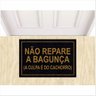 Tapete Capacho Não Repare na Bagunça para Portas de Entradas - 1