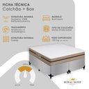 Ver imagem 6 de Cama Box King Bipartido Suede + Colchão Molas Ensacadas Royal Sleep Bioclassic 193cm - Suporta At