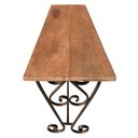 Ver imagem 5 de Aparador Artesanal De Ferro Com Arabescos Para Sala de Estar Libertas Rosas Artesanato Aparador com 