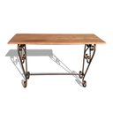 Ver imagem 1 de Aparador Artesanal De Ferro Com Arabescos Para Sala de Estar Libertas Rosas Artesanato Aparador com 