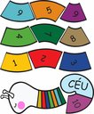 Ver imagem 2 de Adesivo Didático Amarelinha Caracol Escola Espaço Kids 1,50
