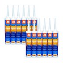 Ver imagem 1 de Kit 12 Adesivo Selante Pu 40 Branco Autofix 360g