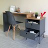 Escrivaninha com Regulagem Estilo Industrial 2 Gavetas Plus - 21