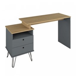 Escrivaninha com Regulagem Estilo Industrial 2 Gavetas Plus - 19
