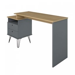 Escrivaninha com Regulagem Estilo Industrial 2 Gavetas Plus - 13