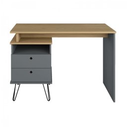 Escrivaninha com Regulagem Estilo Industrial 2 Gavetas Plus - 7