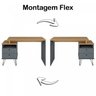 Escrivaninha com Regulagem Estilo Industrial 2 Gavetas Plus - 9