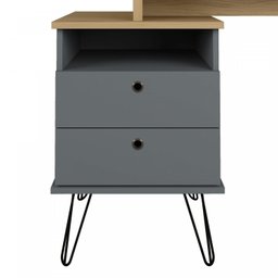 Escrivaninha com Regulagem Estilo Industrial 2 Gavetas Plus - 20