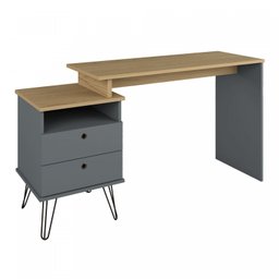 Escrivaninha com Regulagem Estilo Industrial 2 Gavetas Plus - 14