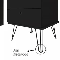Escrivaninha com Regulagem Estilo Industrial 2 Gavetas Plus - 11