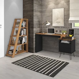 Escrivaninha com Regulagem Estilo Industrial 2 Gavetas Plus - 17