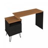 Escrivaninha com Regulagem Estilo Industrial 2 Gavetas Plus - 14