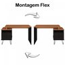 Escrivaninha com Regulagem Estilo Industrial 2 Gavetas Plus - 10