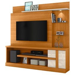 Estante Home Theater Alan com Aparador e Mesa de Centro Frizz Cinamomo Off White - Madetec - 5