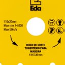 Ver imagem 3 de Disco de Corte Tungstênio para Madeira - 110x20mm - Eda