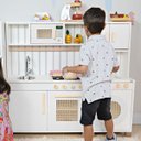 Ver imagem 2 de Kit Cozinha Infantil Retro e Máquina de Lavar Infantil - Branco