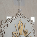 Ver imagem 5 de Enfeite de Porta Divino Espirito Santo Presente Religioso Decoração Católica Fé Jesus 27cm