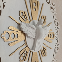 Ver imagem 6 de Enfeite de Porta Divino Espirito Santo Presente Religioso Decoração Católica Fé Jesus 27cm