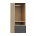 Ver imagem 2 de Guarda-Roupa 2 Módulos 2 Gavetas Frame CabeCasa MadeiraOriginals