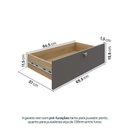 Ver imagem 7 de Guarda-Roupa 2 Módulos 2 Gavetas Frame CabeCasa MadeiraOriginals