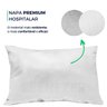 4 Capas de Travesseiro Fronha Impermeável Napa Premium Hospitalar Branco 50x70 - 2