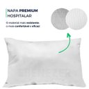 Ver imagem 2 de 4 Capas de Travesseiro Fronha Impermeável Napa Premium Hospitalar Branco 50x70