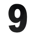 Ver imagem 1 de Algarismo Grande 9 Numeral 185mm Preto em Aluminio