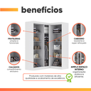 Ver imagem 5 de Quarto Modulado de Canto Madrid com 5 Portas Maxel