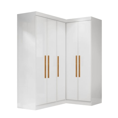 Quarto Modulado de Canto Madrid com 5 Portas Maxel