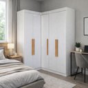 Ver imagem 2 de Quarto Modulado de Canto Madrid com 5 Portas Maxel