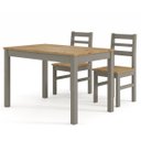 Ver imagem 3 de Mesa de Jantar em Madeira Maciça Cinza Lavado