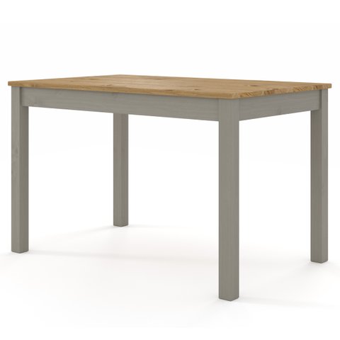 Mesa de Jantar em Madeira Maciça Cinza Lavado