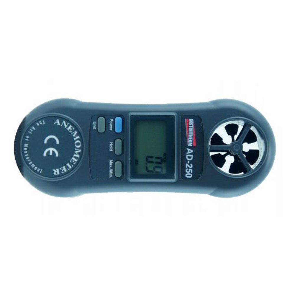 Anemômetro Digital Lcd Faixa Medição 0,4 A 30 M/s Função Máx Mín Ad-250 Portátil - 3