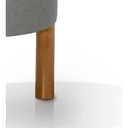 Ver imagem 3 de Kit Banquinho Decorativo Multiuso Banqueta Redondo Puff Pés em Madeira Cinza