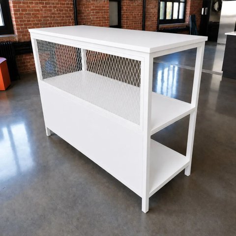 Bancada Ilha para Cozinha Design Industrial 1,40m x 40cm