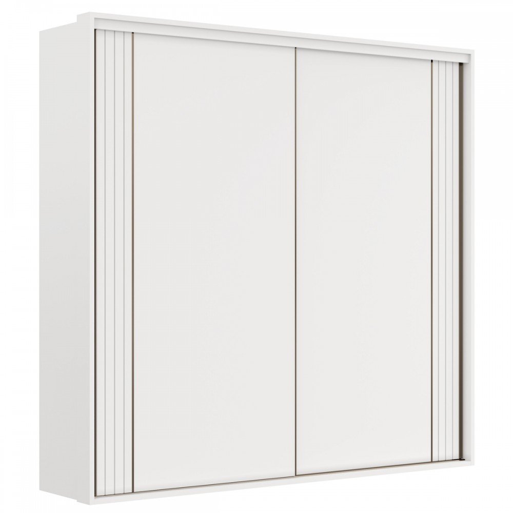 Guarda-Roupa Casal Imperium 2 Portas 6 Gavetas 100% Mdf Branco - Belmax - 2